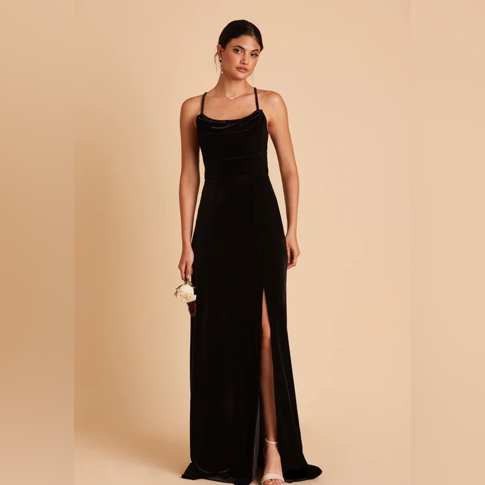 Birdy Grey ASH DRESS VELVET BLACK MEDIUM NEW NWT BRIDESMAID WEDDING